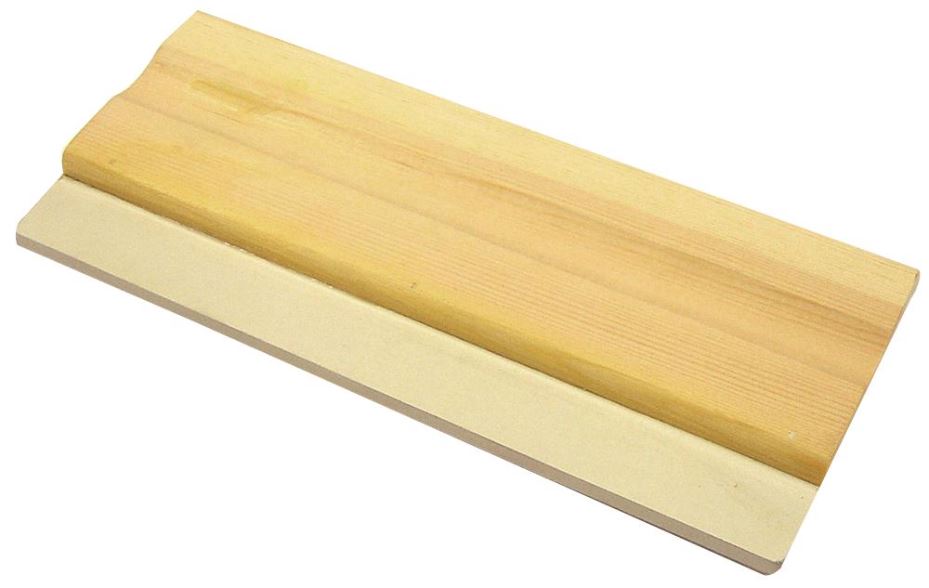 Major Brushes Screen Printing Squeegee, Wooden Handle, A4 (215mm)