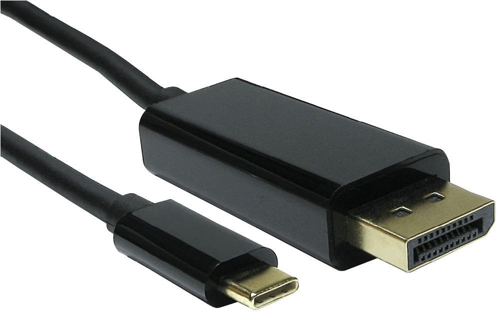 PRO SIGNAL USB-C to DisplayPort Cable, 2m, 4K 60Hz, Black