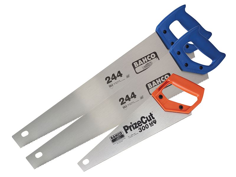 Bahco 2 x 244 Handsaws 22in & Toolbox Saw 14in