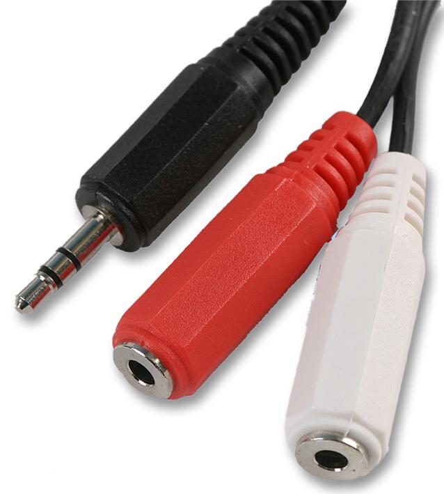 PRO SIGNAL - 3,5 mm Stereo-Klinkenstecker auf 2x 3,5 mm Mono-Klinkenbuchsen Kaf