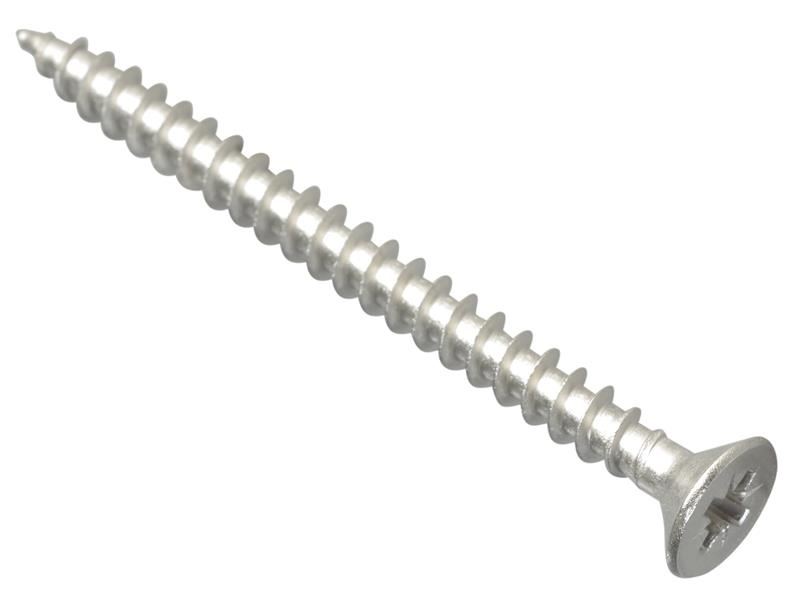 ForgeFix Pozidriv Šrouby s plochou hlavou, nerezová ocel A2, 5.0 x 60mm (100 ks