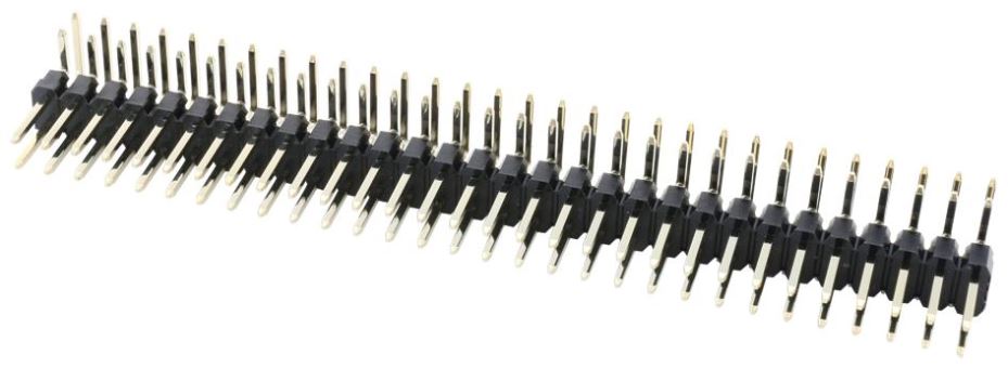 MULTICOMP PRO Conector Pin Header de Ângulo Reto 2,54mm, Dupla Fila, 60 Vias