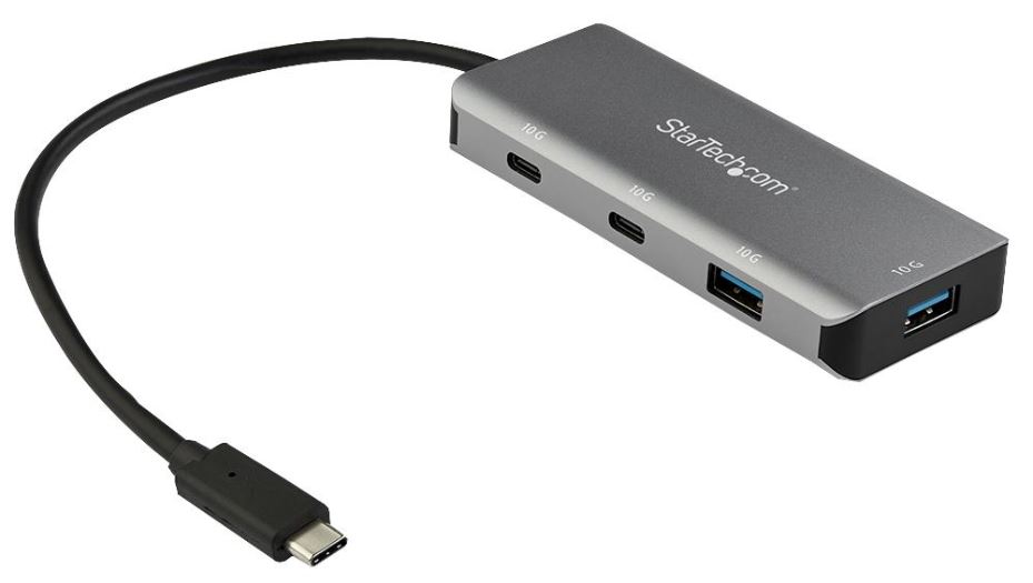 STARTECH Hub USB 3.1 Gen 2 a 4 Porte con USB-C e USB-A