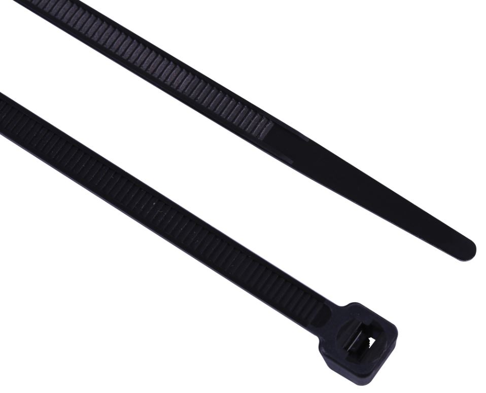 PRO POWER Black Cable Ties 500mm x 7.5mm - 100 Pack