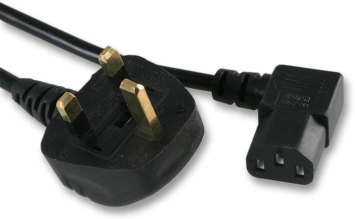 Pro Elec - 英規插頭轉直角 IEC C13 電源線 15米