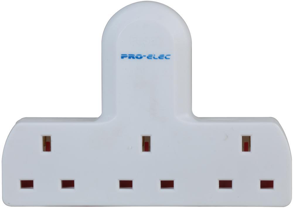 PRO ELEC - Adaptor Plag 3 Hala Tidak Beralih 13A 250V