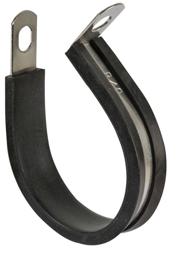 PRO POWER P-Clips in Acciaio Inox Foderati in Gomma, 25mm (Confezione da 25)
