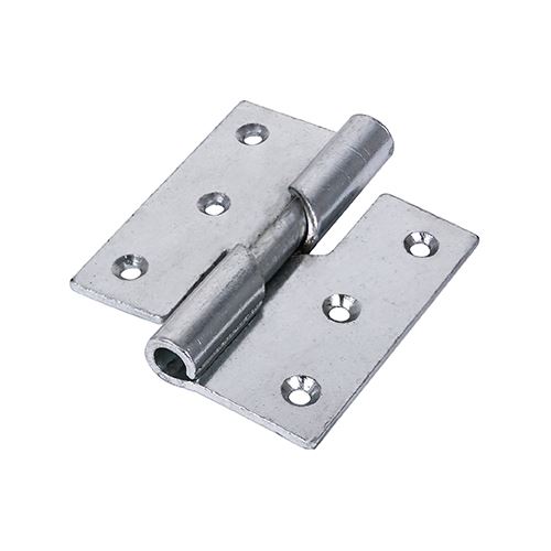 Timco Rising Butt Hinge - Right Hand - Zinc (75 x 72mm, 2 Pieces)