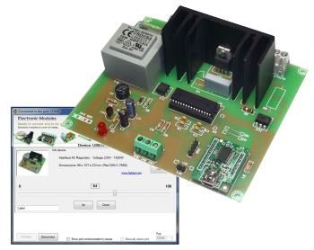 CEBEK - 0-230V 1500W USB 控制交流電壓調節器