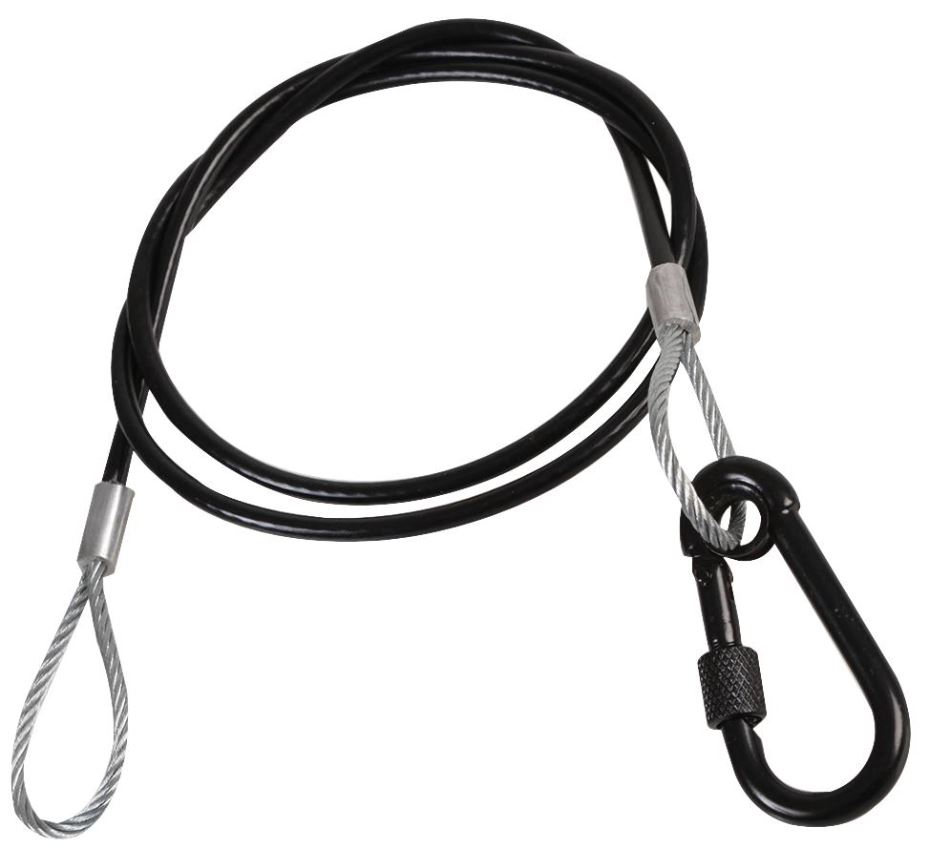 PULSE Cavo Sicurezza PVC 3mm x 900mm, Acciaio Zincato, Portata 25kg