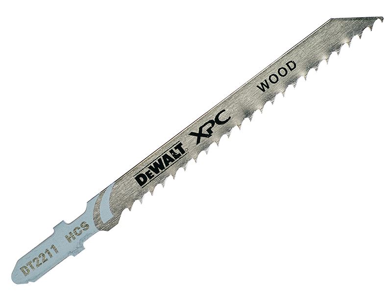 DEWALT XPC HCS Wood Jigsaw Blades, 5-Pack T111C