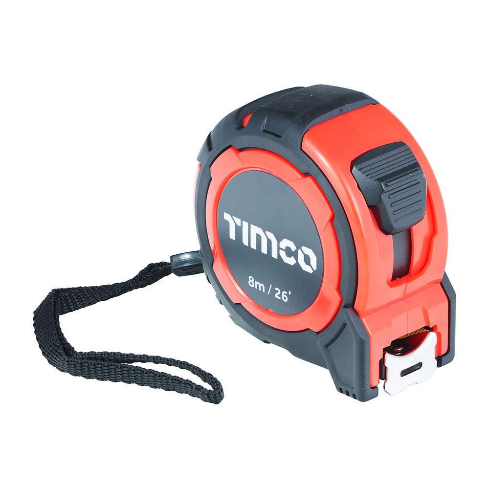 Timco 8m x 25mm Meetlint, Klasse II, Nylon Gecoated