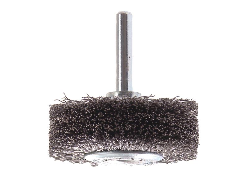 Brosse à fils métalliques Lessmann avec queue, 50x20mm, fils d'acier 0,30mm