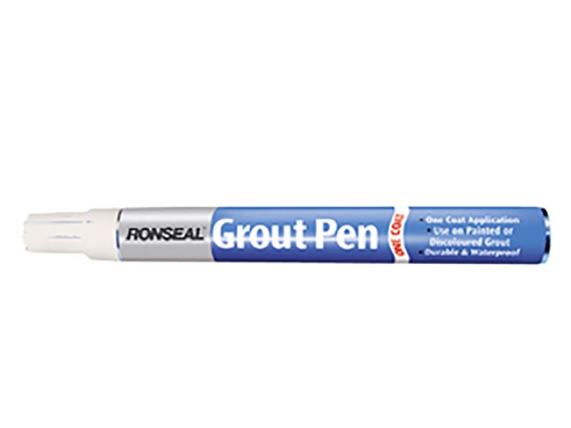 Ronseal One Coat Grout Pen, Brilliant White, 15ml