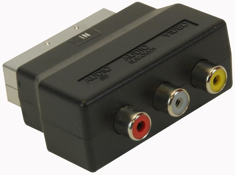 PRO SIGNAL SCART to 3x RCA フォノアダプター