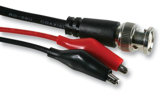 TENMA BNC Plug naar 2x Krokodillenklem Testkabel - 1m