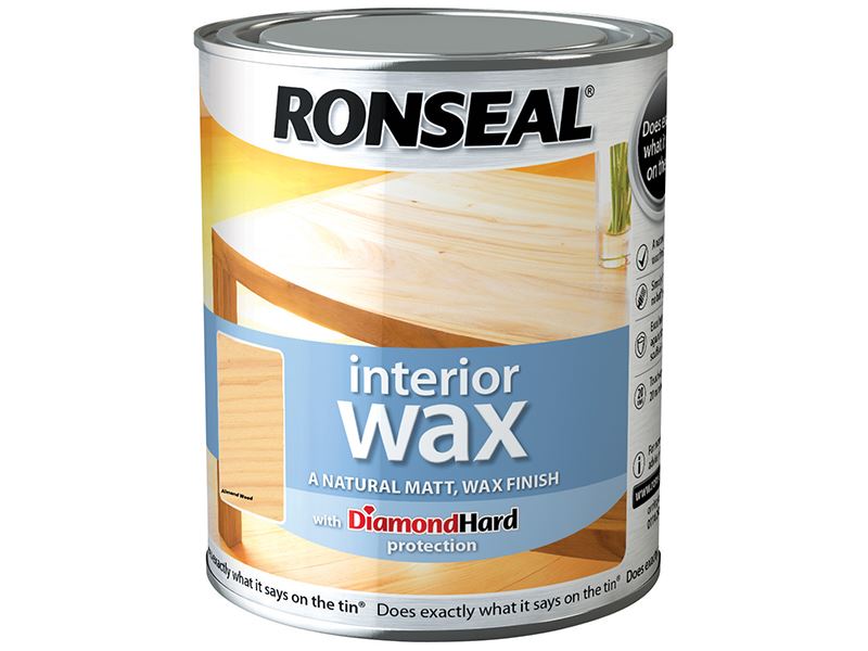 Ronseal Interieur Houtwas, Almond Wood, 750ml