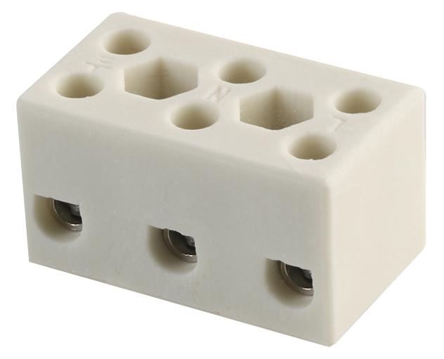 HYLEC Blocco a morsetti ceramico, 3 vie, 41A, 750V, 1000°C
