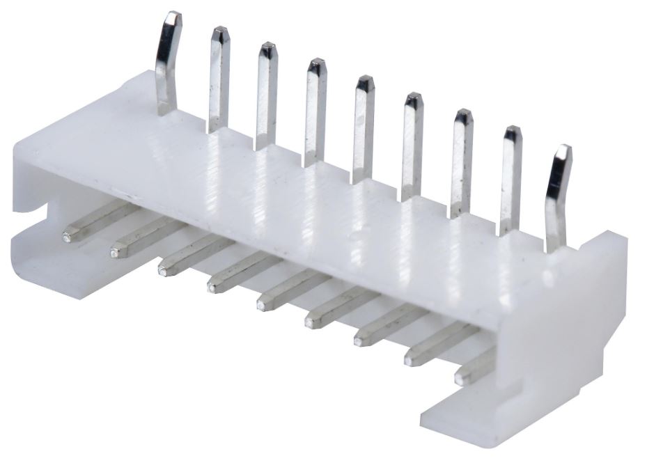 EDAC 9-Way Horizontal PCB Header, Right Angle, 2mm Pitch