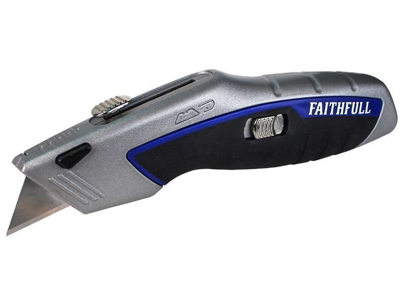 Couteau utilitaire à chargement automatique professionnel Faithfull avec 5 lamm