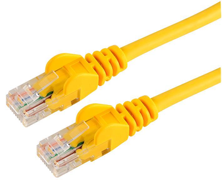 PRO SIGNAL Cable Ethernet UTP Cat5e Amarillo 20m, Conectores Antienganche