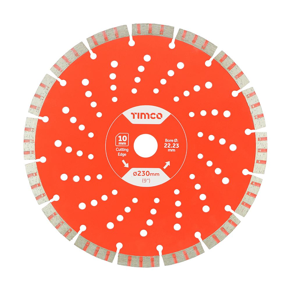 Timco Diamond Segmented Blade 230mm for Concrete & Stone