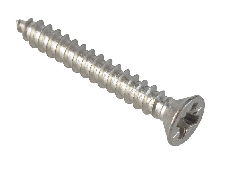 ForgeFix Self-Tapping Screws 1in x 6, A2 Stainless Steel, Pack of 30