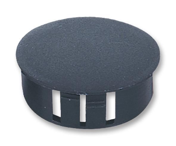 MULTICOMP PRO Black Domed Blanking Plug, 16mm (100 Pack)