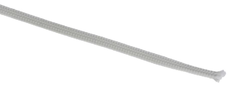 HELLERMANNTYTON Helaglass Πλεχτή Μανσέτα, 1mm, 25m, Λευκή