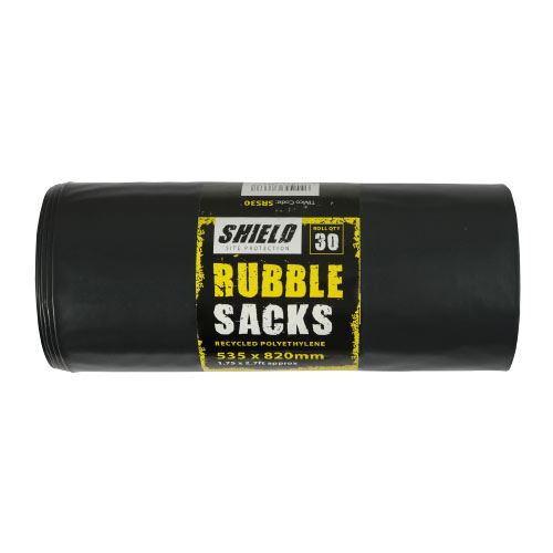 Timco Light Duty Rubble Sacks, Black, 535x820mm, 30-Pack