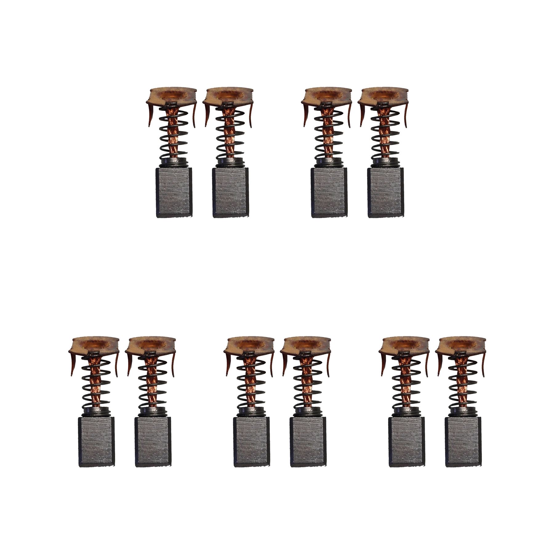 5 Sets - 2x Kohlebürsten für Makita CB432 Akku (Größe - 7 x 11 x 13/11 mm)