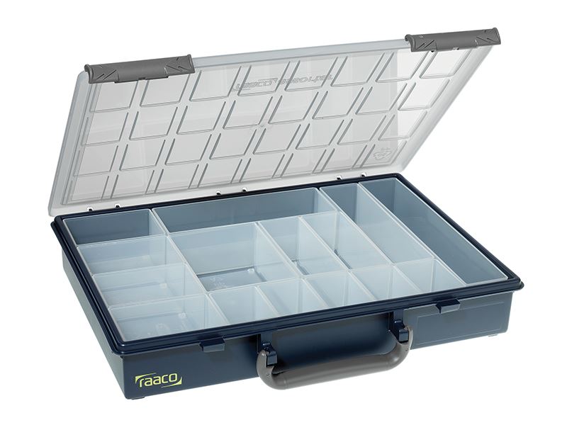 Boîtier de rangement professionnel Raaco A4 Profi avec 15 inserts amovibles