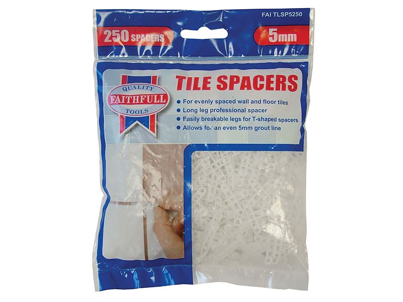 Faithfull Spacer Jubin Kaki Panjang 5mm (Beg 250)