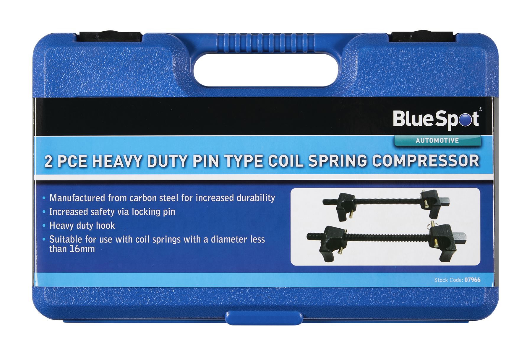 Blue Spot 2-delig zware pincel-type veerdrukkompressor