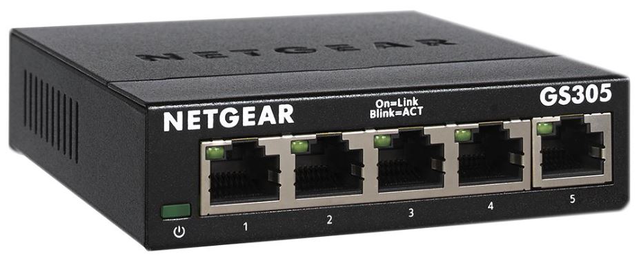 NETGEAR Switch Gigabit Ethernet de 5 Puertos GS305