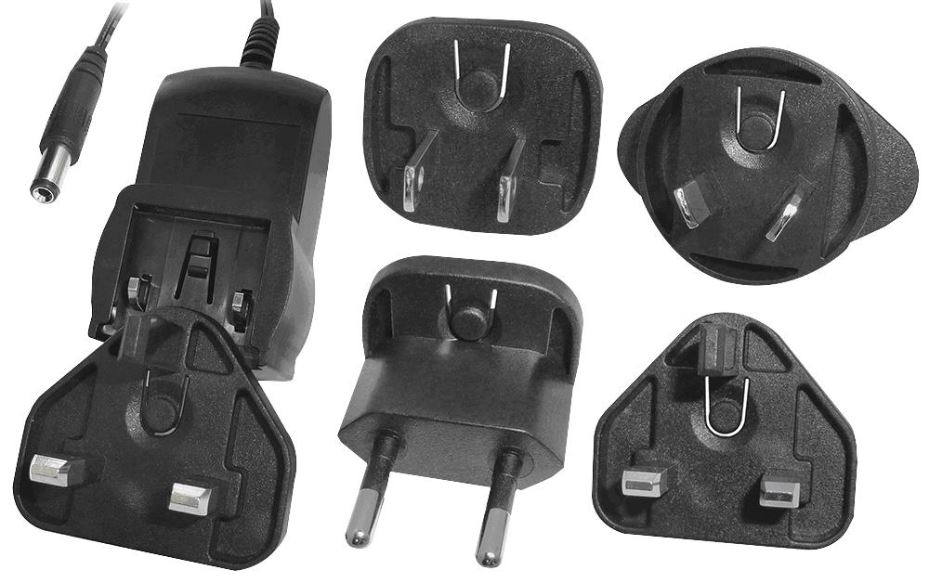 IDEAL POWER 5V, 1.2A, 6W Power Supply with International Plugs