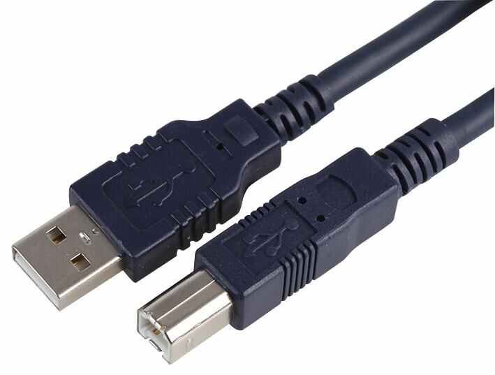 RARAION - Kabel USB 2.0 A Lelaki ke B Lelaki Berkuasa Tinggi, 3m Hitam