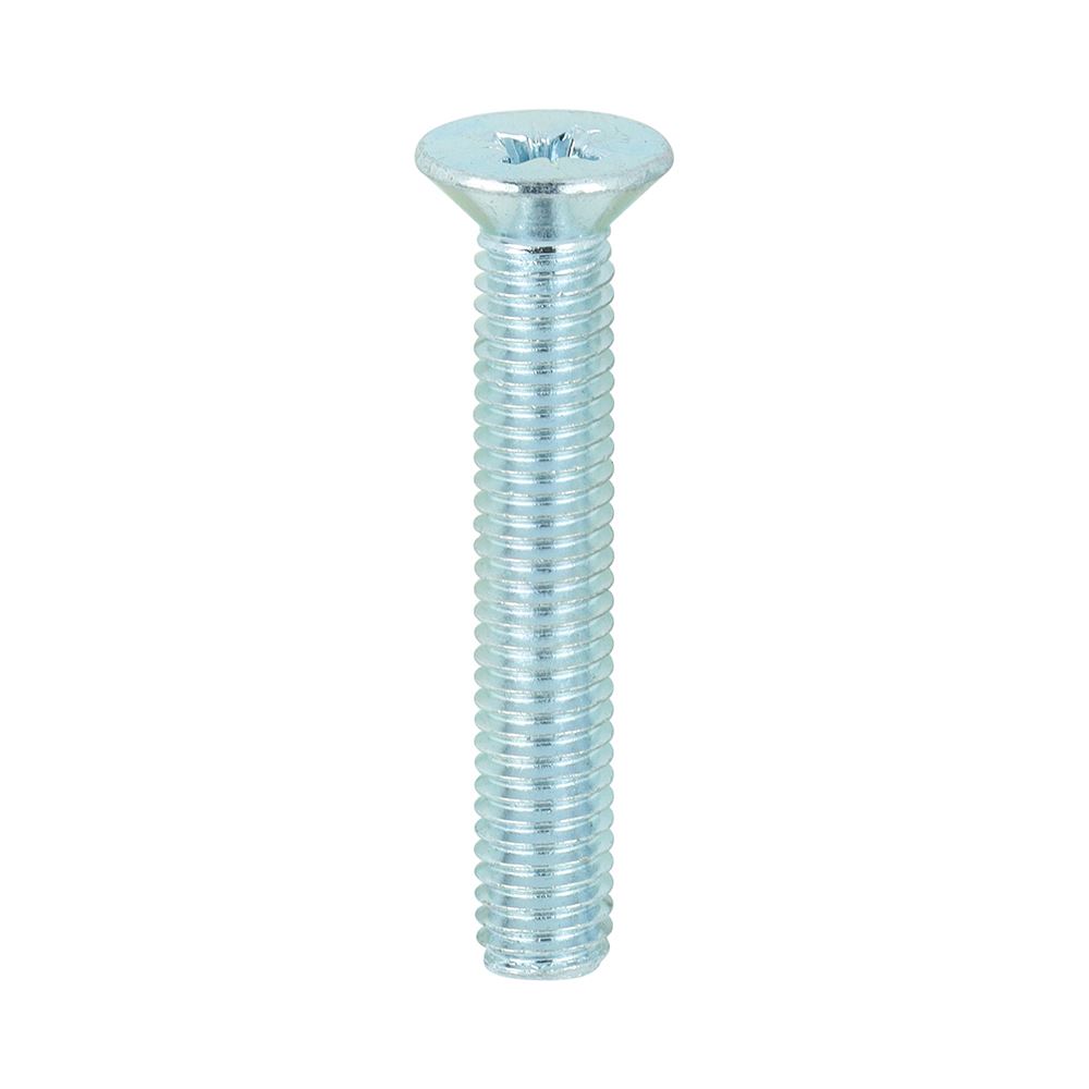 Timco - Skru Mesin Beralur Metrik - PZ - Tenggelam - Zink (Saiz M5 x 30 - 100 K