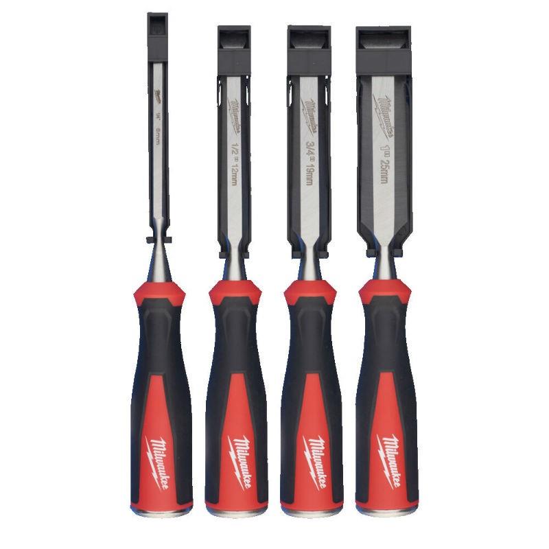 Milwaukee 4-delige bevelrandbeitelset, 6-25mm