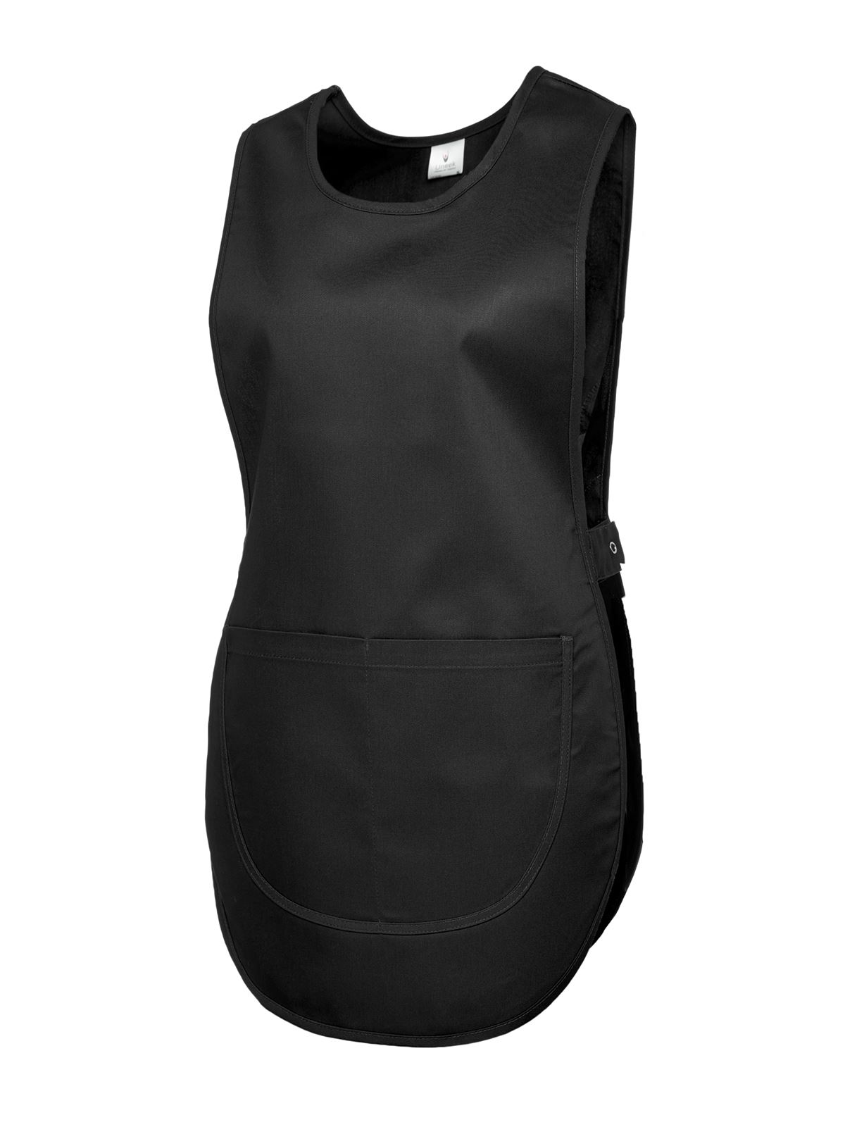 Uneek Premium Unisex Tabard - Black, Size L, 65% Polyester 35% Cotton