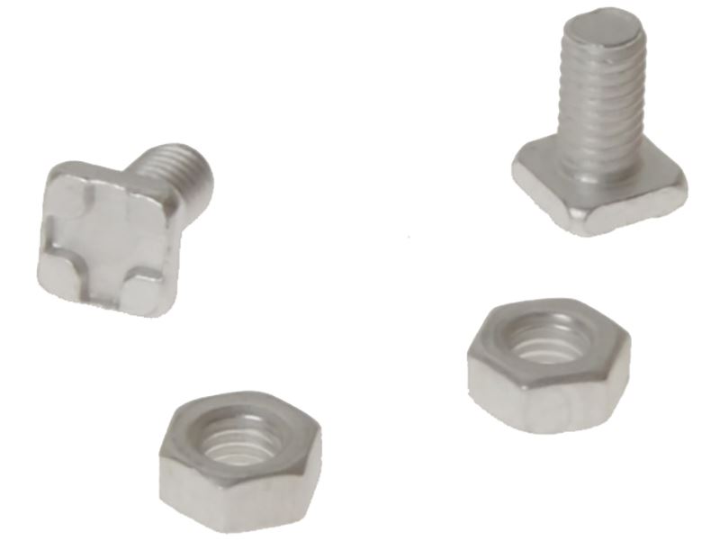 ALM Manufacturing - GH004 Quadratische Verglasungsschrauben mit Muttern, 20er-P