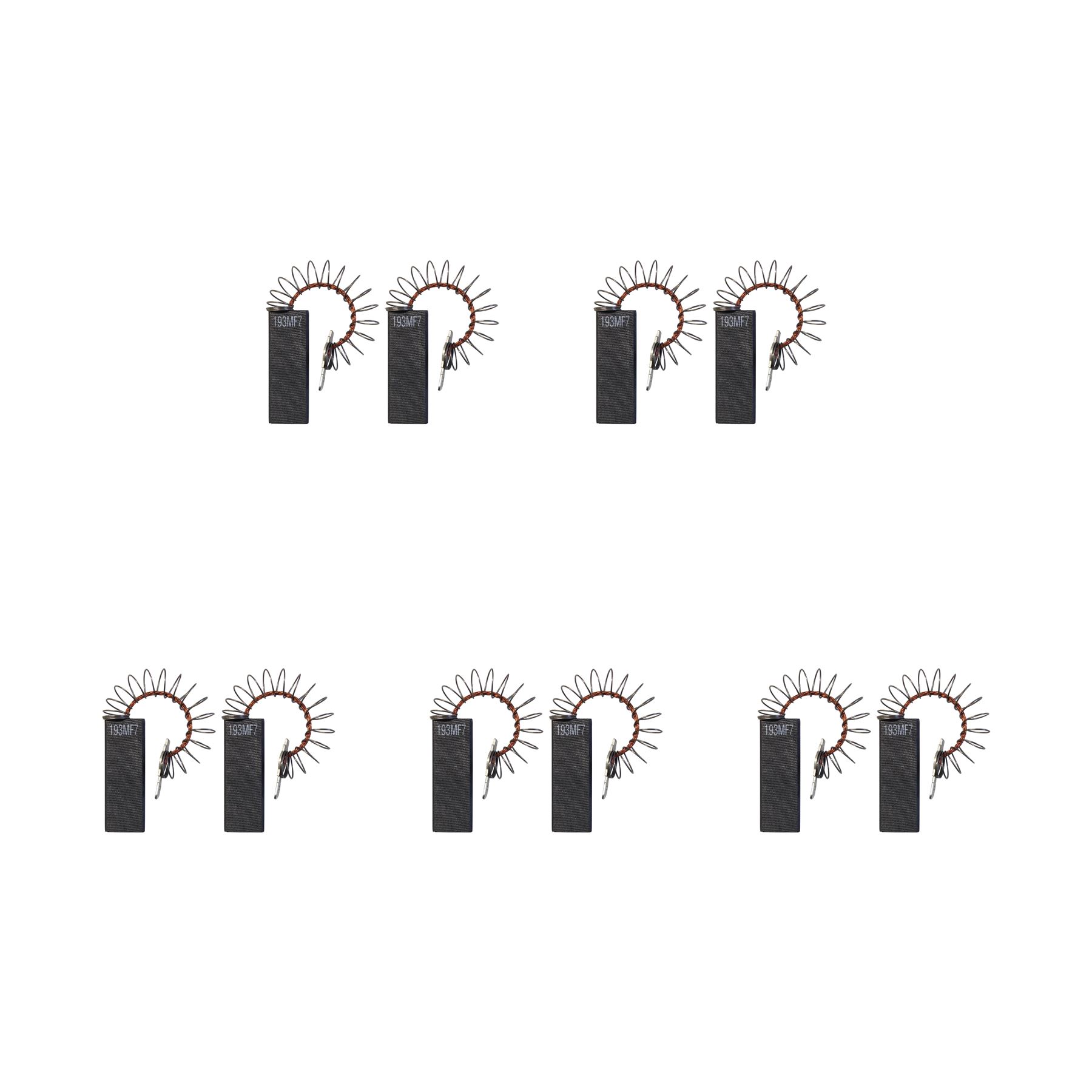 CarbonBr - 5 Σετ άνθρακα πινέλων 2x για πλυντήρια AEG, 6.25x12.5x36mm