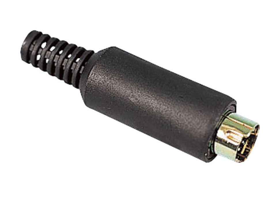 PRO SIGNAL 4-pins Mini DIN-plug met vergulde contacten