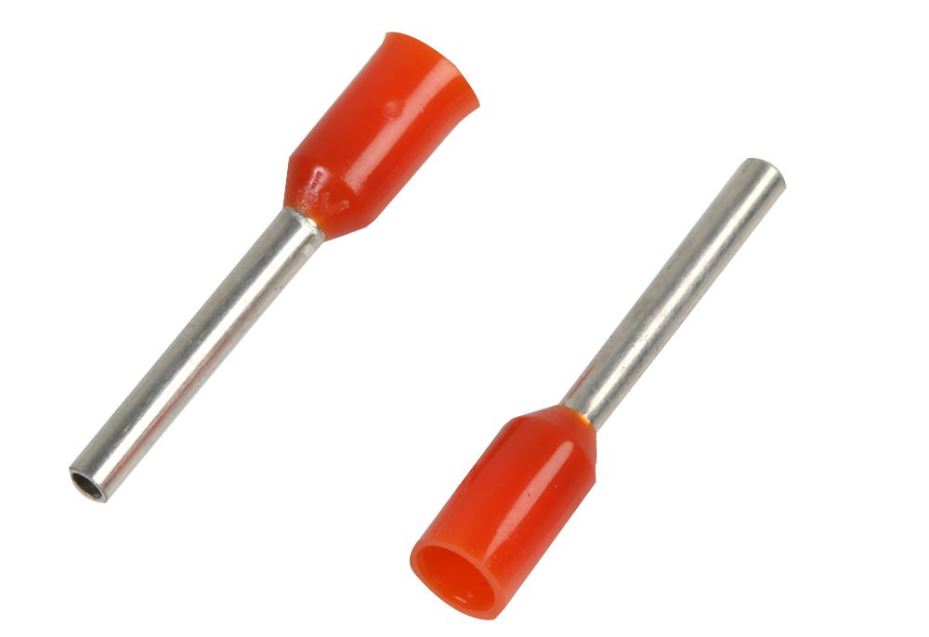 PRO POWER 오렌지 페룰 단일 0.50mm 주석 도금 구리, 100개입