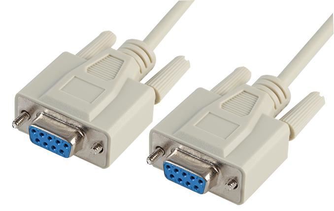 PRO SIGNAL - 2m 9-Wege DTE Serielles Kabel Stecker zu Stecker