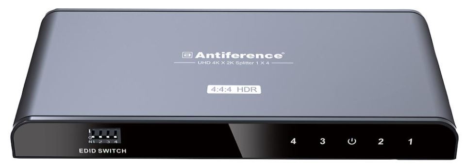 ANTIFERENCE 4K UHD HDR HDMI Splitter, 4-Way with EDID