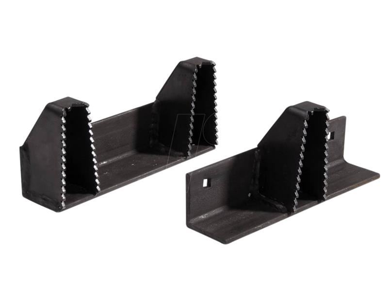 Batavia CROC LOCK Wood Jaws, Steel Log Holder Pair
