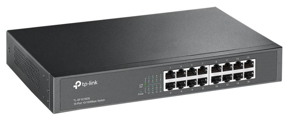 TP-LINK 16端口快速乙太網桌面/機架式交換機