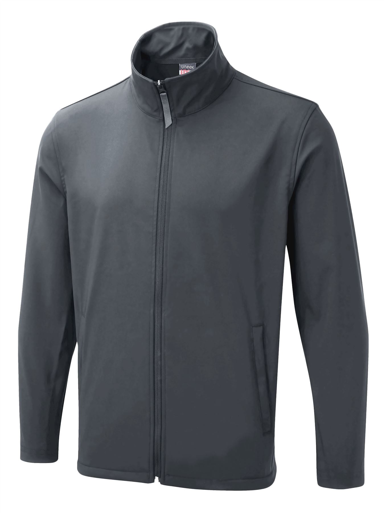 Uneek UX Unisex Soft Shell Jacket - Light Grey - XL