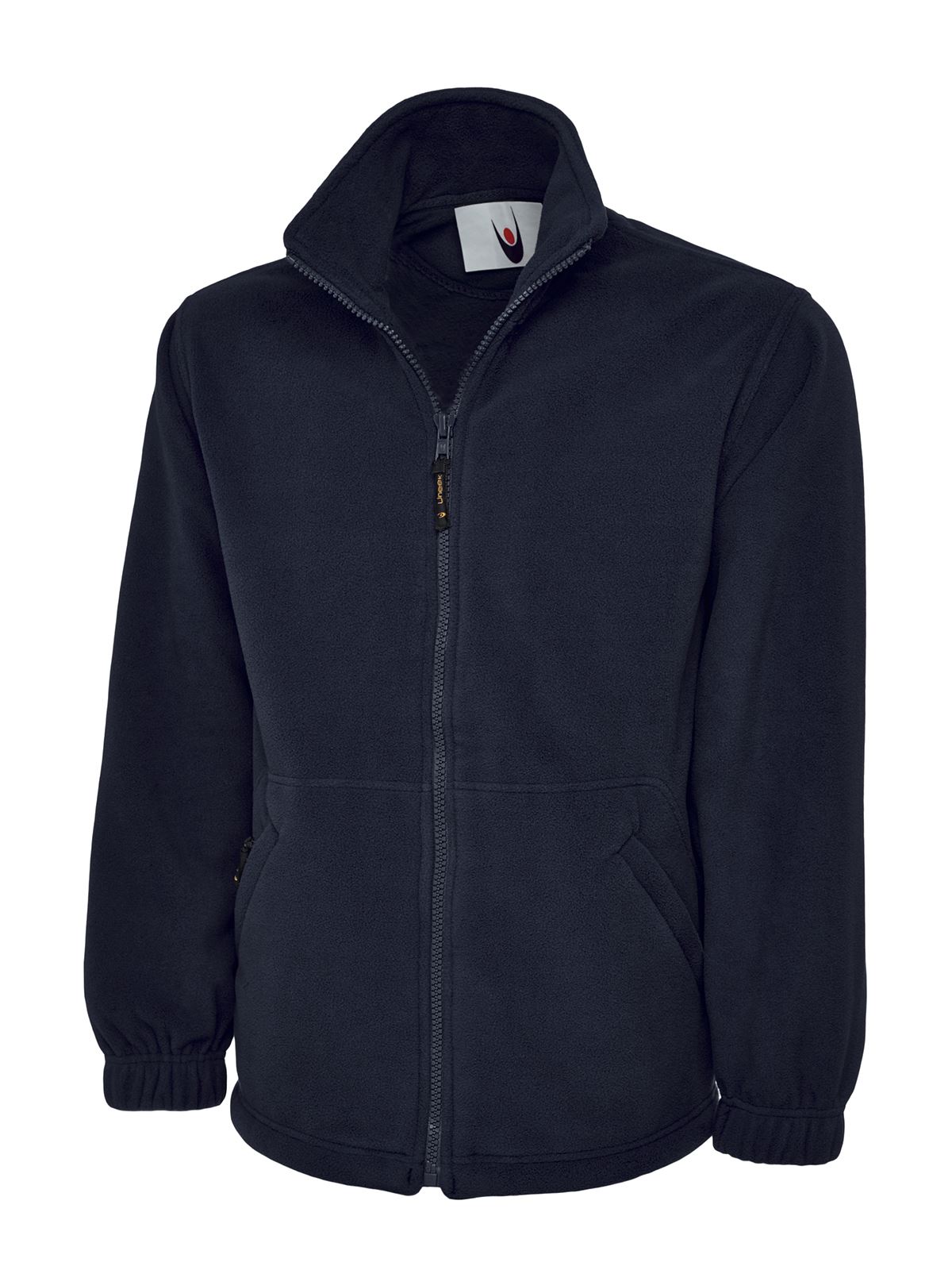 Uneek Premium Unisex Full Zip Micro Fleece Jacket - Navy, XS